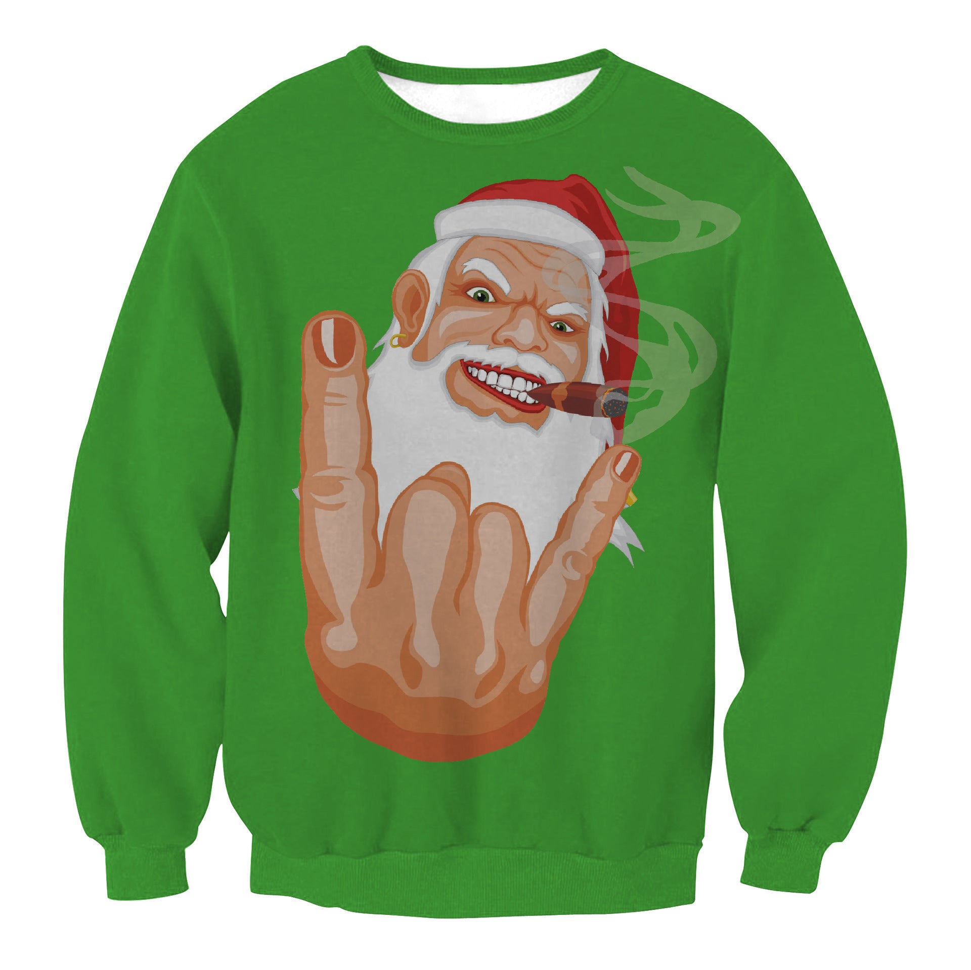 Fun Christmas Jumper - Santa the Rockstar
